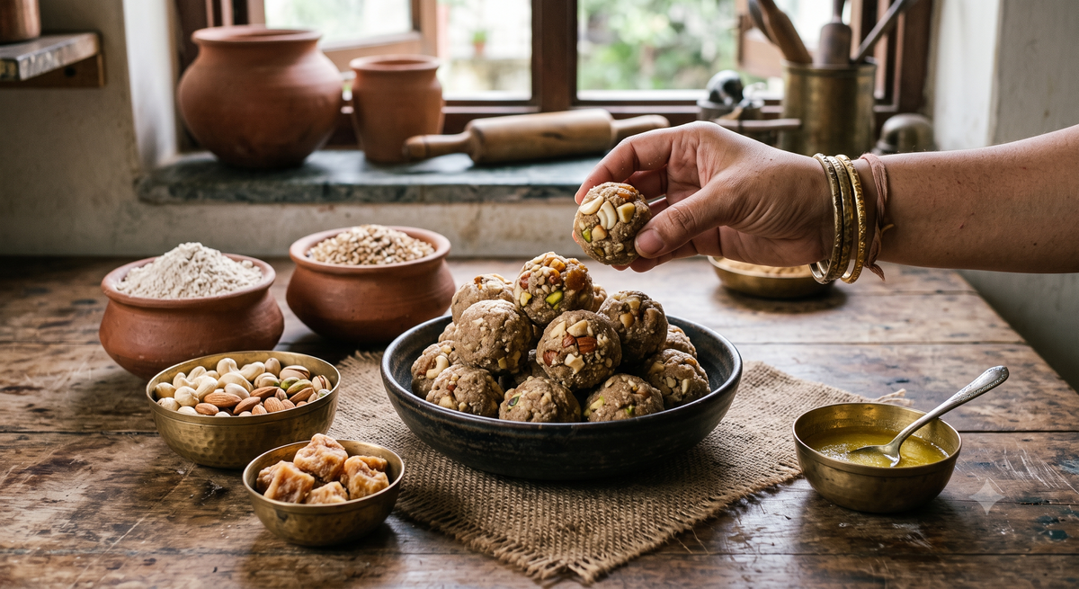 Dry Fruits Healthy Laddu