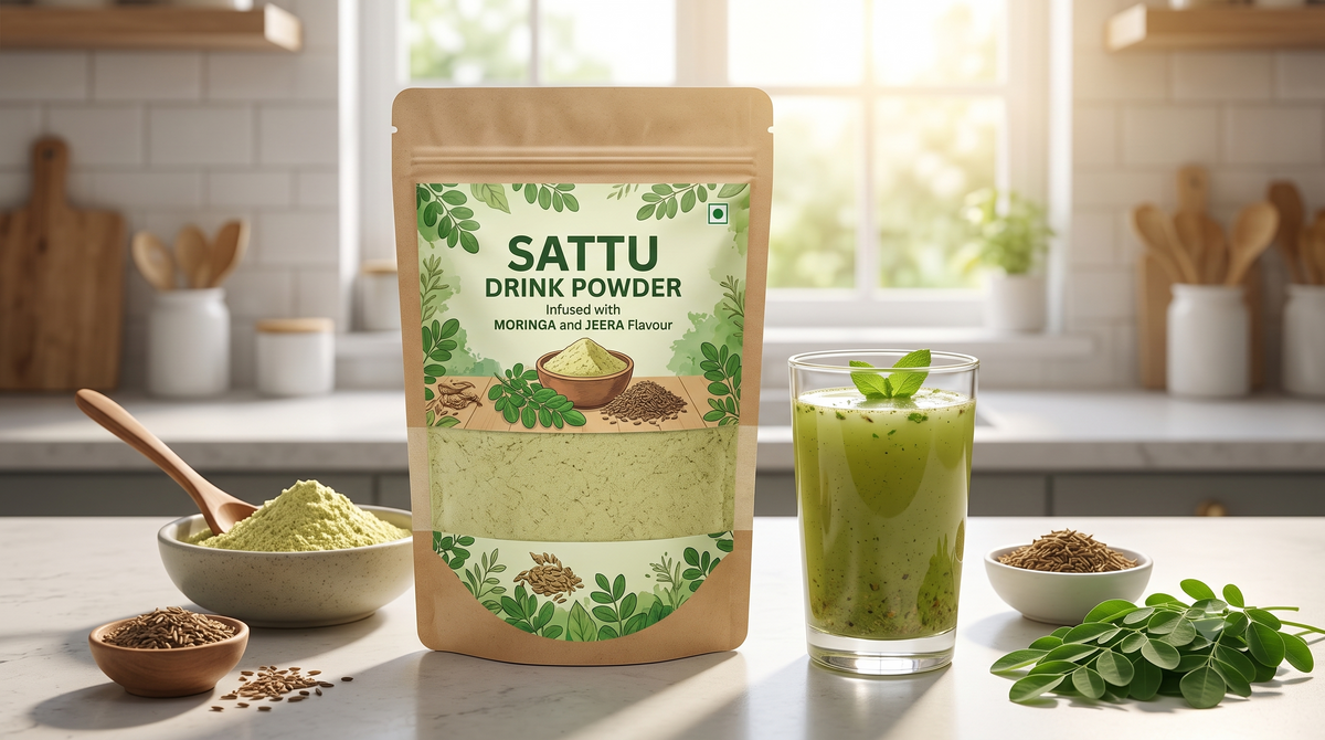 Traditional Jeera & Moringa Sattu Energy Mix